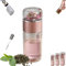 Infusifie Tea Infuser, Infusible Tea Maker, Infusifie Tea Infuser Cup, 15.2 Oz Double-Layered Glass Tea Infuser Bottle, Light Portable Travel Tea Maker with Tea Filter (Rose Gold * 1PCS, 420ML)