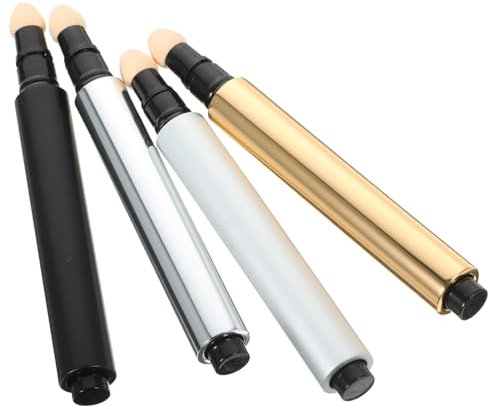 HONMEET Concealer-tuben-set 4 Leere Make-up-tuben Aluminium Und Pp Auslaufsicher Tube Für Foundation