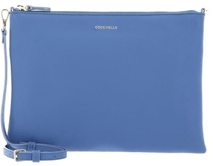 Coccinelle Leder Umhängetasche Best Crossbody Bag Azul blau