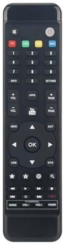 AULCMEET Ersatzfernbedienung Kompatibel mit Red Line Goldenbox Full HD Satellitenempfänger Redline 7, Red 360 Mega, Red360 Plus HD RED360TV