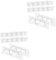 2sets Clear Shelf Support Pegs No Drilling Closet Divider Pins for Easy Installation and Surfaces Heavy Duty Shelf Holders for Books Decor and More 12pcs*2