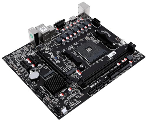Glaeptio Scheda Madre Micro ATX per Ryzen 3rd/4th/5th Gen, Supporto CPU, Formato Compatto