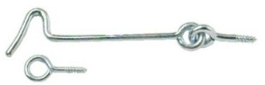 Gate Hooks And Eyes Bzp 75mm (3in.) (4 Pcs)