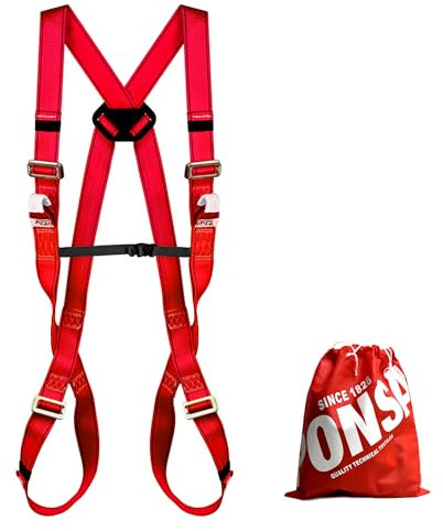 PONSA CGPK7. IMBRACATURA DI SICUREZZA ANTICADUTA regolabile per manutenzione industriale (ancoraggio dorsale e pettorale). 031054001001