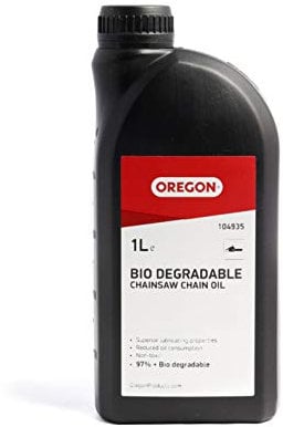 Oregon Biodegradable Chainsaw Chain & Guide Bar Oil, Chainsaw Oil for Chains, Premium Lubricant, Anti Rust Chainsaw Chain Oil, Non Toxic Lubricating Bio Mineral Oil, 1 Litre Bottle (104935)