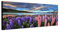 Augenblicke Wandbilder Leinwandbild als Panorama in 150x50cm Neuseeland Blumenwiese Berge See Natur