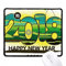 2018 Grasslands Happy New Year of The Dog Non-Slip Mousepad Game Office Black Stitched Edges Gift