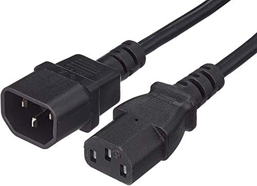 PremiumCord Fuente de Alimentación para PC 230V 3m, Cable Alargador IEC 320, Enchufe, IEC 320 C13 A C14, Cable de Alimentación, Color Negro
