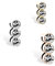 THIORA Charmband Charms | 'Diamonds' Anhänger | Diamonds Charm | Mesh Armband Charm (Silber)