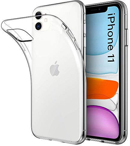 REY Coque pour iPhone 11, TPU Transparent en Silicone, Ultra Fine 0.33mm