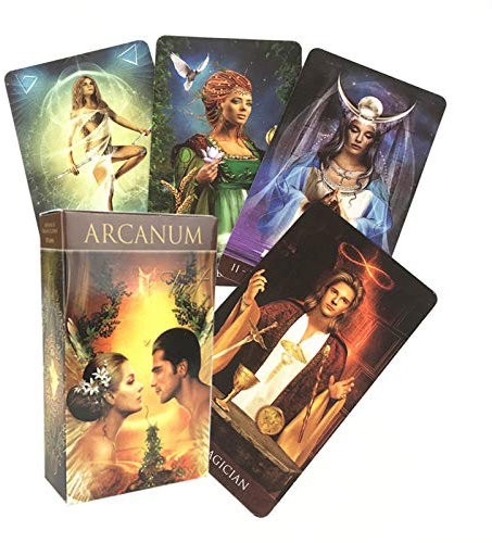 KELUNIS Hochwertige Arcanum Tarot Karten, Familienfeiertagsparty-Spielkarten Deck Tarot Karte Brettspiele Für Anfänger
