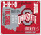 HangTime OSU Schild, 35,6 x 30,5 cm Metall-Wandkunst, Ohio State Decor, Schlafsaal Buckeye-Geschenke für Fußballfan, Dekorationen für Männerhöhle