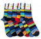 Lucchetti Socks Milano 6 paia calze uomo CORTE cotone filo di scozia elasticizzato estive in fantasia (Taglia 41-46, Set Linee colors 4)