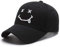 Herren Kappe Hut Summer Streetwear Smiley Hip Hop Cap Blaue Baseballmützen Für Männer Frauen Einstellbare Snapback Trucker Hat-Black_Baseball_Cap_56-60Cm