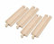 4 Sück - Holzschienen/Kreuzung - passend für alle gängigen Holzeisenbahnen - kompatibel zu Woody Heros Eichhorn IKEA