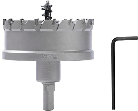 Dribotway Scie cloche bimétallique 80 mm en carbure de tungstène TCT robuste de qualité industrielle en acier inoxydable pour bois, acier inoxydable, plastique, cuivre