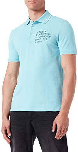 s.Oliver Herren 2129835 Poloshirt, Kurzarm, 6120_Blue Green, S
