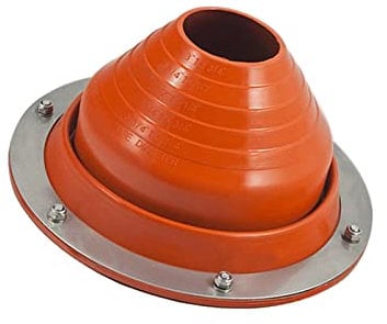 Colcolo -Zelt-Herd-Jack, Dach-Jack-Rohr-Boot-Rohr-Durchmesser 7,6 cm bis 16,3 cm, Holzbrenner-Rauchrohr-Fitting, Basis-Dachrohr-Blinker