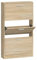 vidaXL Schuhschrank Schuhablage Schuhregal Schuhständer Schuhaufbewahrung Schuhkipper Schuhkommode Eichen-Optik 59x17x108cm Holzwerkstoff