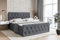 ALTDECOR Boxspringbett mit Matratze und Lattenrost, Boxbett, Fußteil, Topper, Polsterbett mit Bettkasten, Bett mit Stauraum H3-Matratze, Doppelbett, Springboxbett - Amay - 200x200 - Dunkelgrau Samt