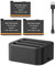 VOLOHAS Battery Charger + 3 Batteries for Insta360 X3 Camera High Speed Charger Battery Accessories for Insta360 ONE X2/X3 with USB Type-C Cable Supports PD3.0/PD2.0 fast charging protocol