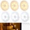 Tailcas Veilleuse LED, Lampe Detecteur de Mouvement Interieur Dimmable, Blanc Chaud/Froid, USB Veilleuse Rechargeable pour Chambre, Escalier, Cuisine, Penderie, Lot de 6
