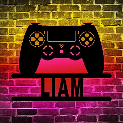 Insegna Al Neon Del Gamepad | Controller Di Gioco Insegne Al Neon | Luce Al Neon a LED per La Camera Da Letto Della Sala Da Gioco | Insegna Al Neon Con Joystick | Decorazione Da Parete