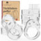 WEIDEBACH® robuster Türklinkenpuffer für jede Türklinke, 10x Kreisform, 2x in 8-Form Türstopper, transparenter Wandschutz Türklinke, Türpuffer schützt vor Schrammen, Wandtürstopper, Wandschutz