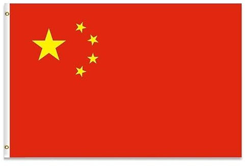 150x90cm Bandera de China, Bandera República Popular de China con 2 Ojales de Metal, Bandera Nacional China de Color Brillante, Decorada en Eventos Deportivos, Fiestas, Desfiles