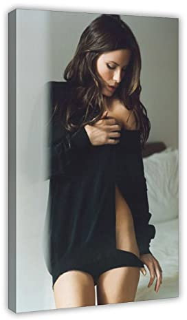 RIKCAT Kate Beckinsale Poster Leinwand Poster Schlafzimmer Dekor Sport Landschaft Büro Zimmer Dekor Geschenk Rahmenstil 60 x 90 cm