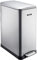 Cooks Professional Slimline Dual Recycle Pedal Bin 50L | 20 + 30L Removable Compartments & Soft Close Lid | Double Section Stainless Steel Kitchen or Office Dustbin for Recycling or Waste | Silver