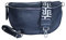 Umhängetasche Damen Stylisch ein crossbody bag damen Nappa Leder Genuine Leder Bauchtasche Sehr schone Crossbag Crossbody Bag damen Ledertasche Made in Italy (Dunkel Blau)