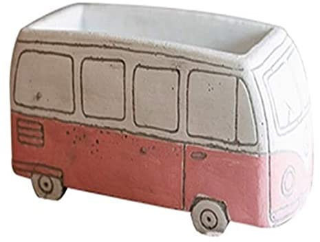 Jardinières suspendues Simplicité Décoration de Bureau Plantes en Pot Conteneur de Fleurs de Plantes, Pot de Fleur de Bus en Ciment (17,5 * 8,5 * 8 cm 17,5 * 8,5 * 8 cm)