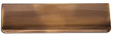 Infinity Decor 11” or 12” Victorian Letter Plate Tidy Inner Flap - Solid Brass Letterbox Internal Door Cover Plate (Antique Brass, 11)