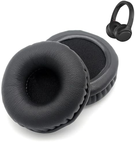 Enegg Replacement WH XB700 Earpads for Sony WH-XB700 Headphone, A Pair of Protein Leather & Memory Foam Earmuffs Cushions Ear Cups Cover Repair Parts, Black