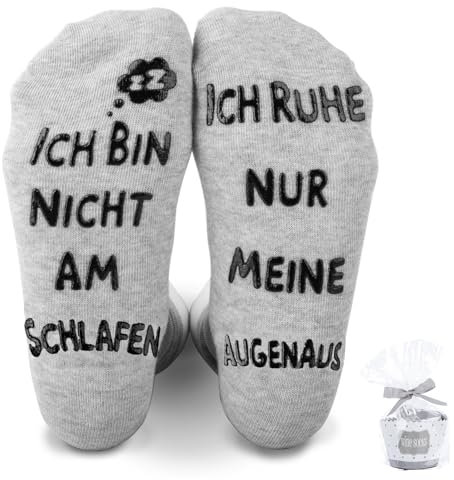 Yumcute Lustige Socken Mit Spruch - Geschenke für Männer, Opa, Papa - Geburtstagsgeschenk, Weihnachtsgeschenke - Herren 37-44