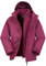 Mountain Warehouse Fell Kids 3 in 1 Jacket - Water-Resistant Triclimate Raincoat, Detachable Inner Coat & Packaway Hood - For Walking, Hiking & Outdoors Grape Kids Size 9-10 Years