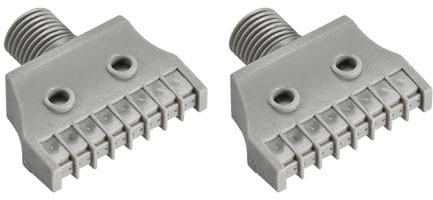 METALLIXITY Buse plate (37mm/1.46) 2 Pcs, ABS G1/4 Mâle Filetage Mini Vent Jet Air Soufflage Buse - pour Air Compresseur Dépoussiérage Élimination, Gris