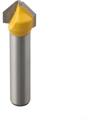 Gravierfräser, V-Nut-Fräser Set, 90 Grad V-förmiger Flachkopf Fasenfräser zum Gravieren