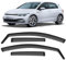GEARCELL Black Wind Deflectors, Rain Guards Window Visor Compatible with Volkwagen Golf MK7 / MK8 Hatchback 5 Door 2012-2023, in-Channel Side Shatterproof Sun Visor, Window Deflectors, 4-Piece of Set