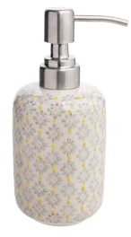 Tranquillo Seifenspender handbedruckte Keramik Traditional, 17 x 7.5 x 7.5 cm