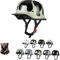 GTTZTHEB Casco A Scodella Scooter Motorino Mezzo Casco da Motociclista Vintage Caschi Aperto Caschi da Moto Mezzo Elmetto Moto retrò retrò Casco Scodella ECE Omologato Casco Faccia Aperta retrò