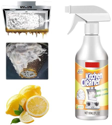 Kitchen Foam Cleaner, Kitchen Cleaner, Kitchen Cleaner Spray, Heavy-Duty Kitchen Foaming Degreaser & Cleaner, Kitchen Foam Cleaning Spray, Kitchen Grease Cleaner Spray, Multi-Purpose Cleaner Spray (1)