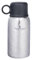iBasingo Botella de agua al vacío de titanio de 630 ml, a prueba de fugas, botella de té de doble pared con taza y pajita, ligera, mantiene el calor y el frío, taza para beber al aire libre, viajes,