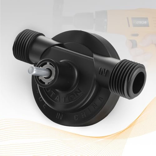 Hoteche Pompa per trapano nero, 2,5 m, altezza massima 1 m, altezza massima di aspirazione NPT3/4, diametro Trapano portatile a mano, pompa dell'acqua per acquari e aspirazione diesel, piccola pompa