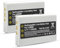 Lot de 2 Batteries R-IG7 pour Logitech Harmony One 720 720 Pro 785 850 880 880 Pro 885,890,890 Pro, H890,900,900 Pro Télécommande DiNovo Edge DiNovo Mini TC30