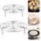 2 Piezas Rejilla De Vapor De Acero Inoxidable, Soporte De Acero Inoxidable Rejilla, Rejilla para Vaporera, Rejilla De Vapor Soporte De para Hornear, Enfriar Al Vapor, Idea para Olla