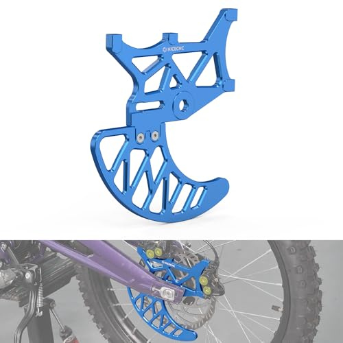 NICECNC Blauer hinterer Bremsscheibenschutz Dual-Bremssattel-Befestigung, entwickelt für die Kompatibilität mit Surron Light bee X/S/ L1E, kompatibel mit Segway X160 X260, Siehe Passform