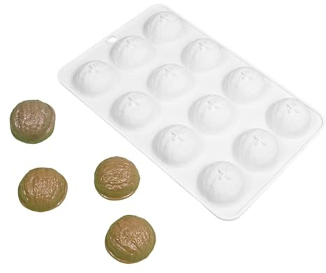 Stampi in silicone robusti per dolci a forma di noce, 12 cavità, strumento di cottura per uso domestico e professionale in cucina