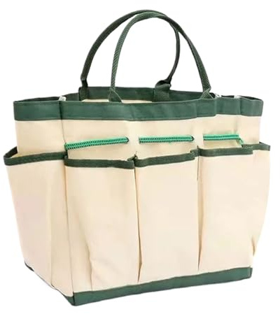 Tote utensile per Il Giardinaggio - Borsa di stoccaggio Tascabile a Tasca Resistente, organizzatore di Gadget per Esterni Resistente, 7.09x6.3x5.51 Pollici Porta del'accessorio da Giardino di Grande
